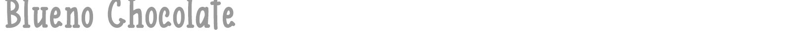 Blueno Chocolate font preview